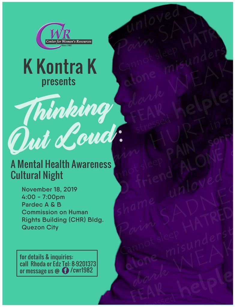 K Kontra K: Thinking Out Loud for mental health!