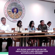 NTF-ELCAC and AFP’s lies on the abduction of 2 anti-reclamation activists in CL exposed