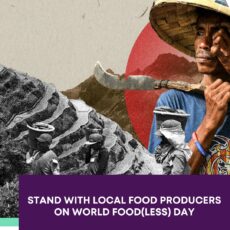 Stand with local food producers on World Food(less) Day