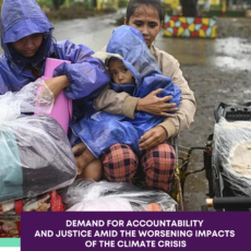 Demand for Accountability and Justice Amid the Worsening Impacts of the Climate Crisis.