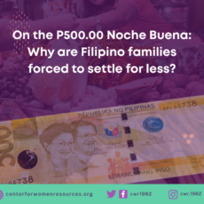 On the P500.00 Noche Buena: Why are Filipino families forced to settle for less?